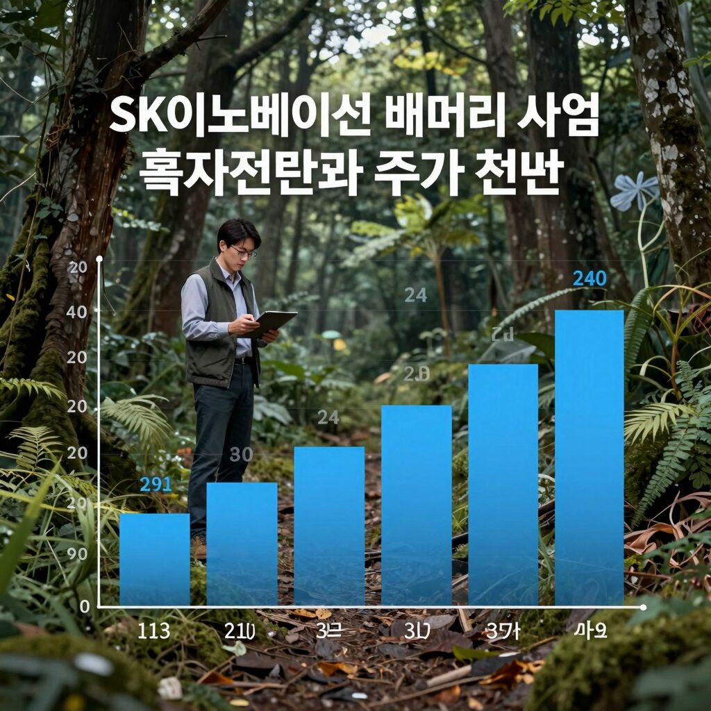 SK이노베이션 배터리 사업 흑자 전환과 주가 전망 차트