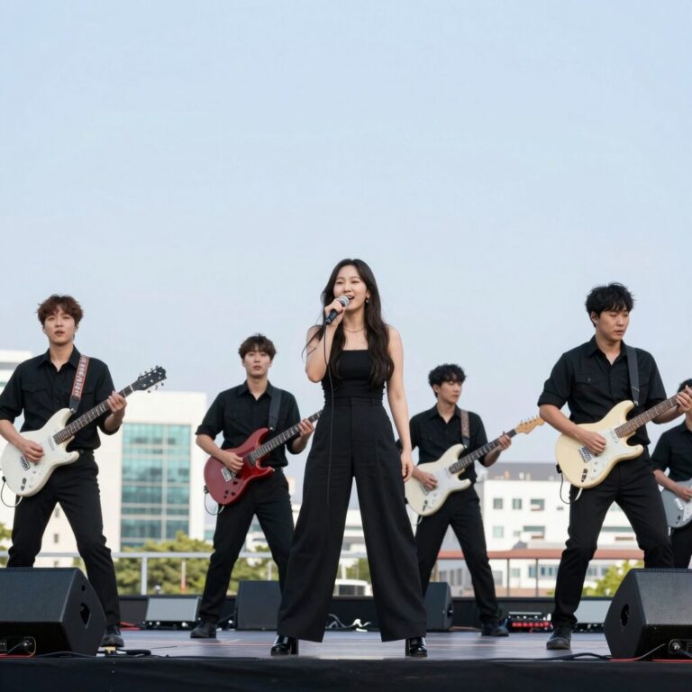 불후의 명곡 우승자 송클레어가 무대에서 웅장한 팝페라 공연을 펼치는 모습