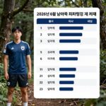 2026년 6월 남아공 피파랭킹 순위 그래프