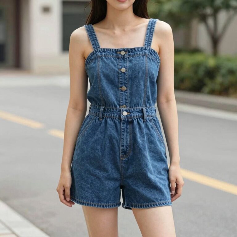 여성 여름 청바지 와이드핏 쿨맥스 원단 빈티지 워싱 실루엣