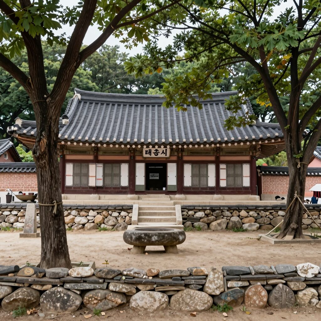 태종사 수국 군락지 전경