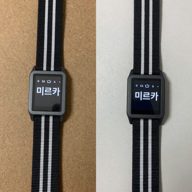 미르카와 홀리데이 타프 웨빙 스트랩 비교 사진