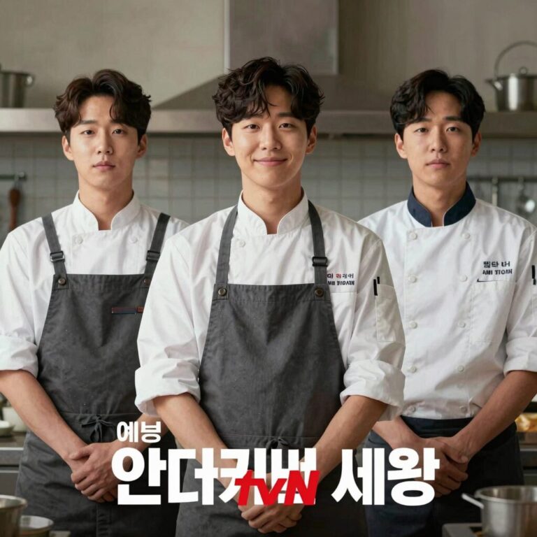 tvN 예능 언더커버 셰프 공식 포스터 샘킴 정지선 권성준 등장