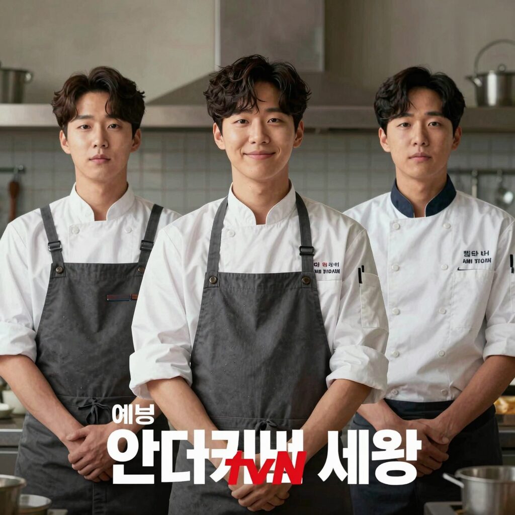 tvN 예능 언더커버 셰프 공식 포스터 샘킴 정지선 권성준 등장