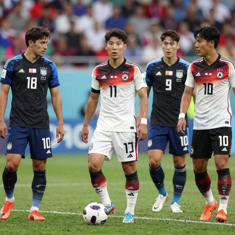 미국과 독일 축구 대표팀 경기 장면