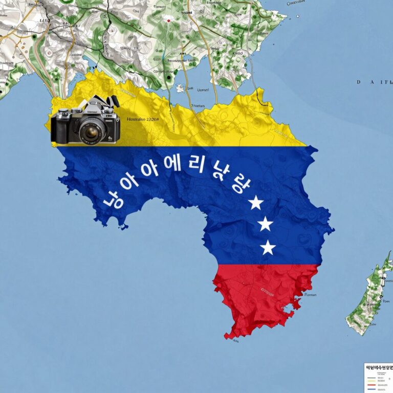 베네수엘라 남아메리카 북단 위치 지도