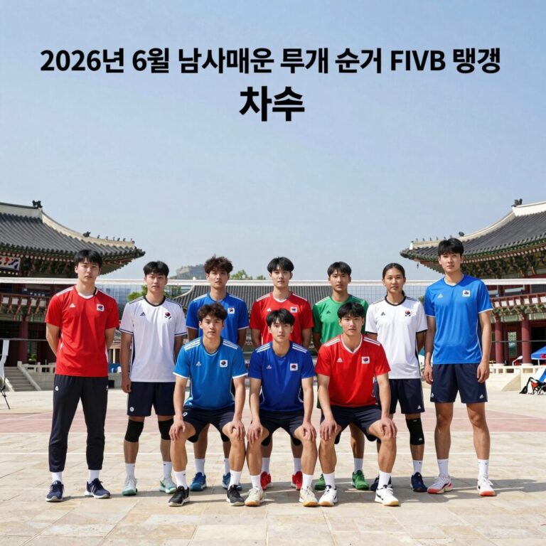 2026년 6월 남자배구 세계 순위 FIVB 랭킹 차트