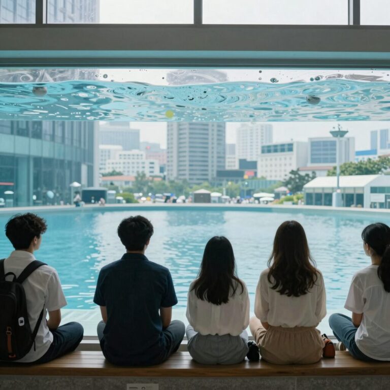 웰리힐리 워터플래닛 실내 아쿠아존 전경