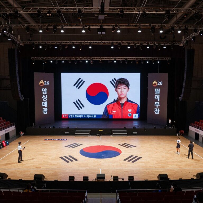 2026 북중미 월드컵 개막식 아스테카 스타디움 무대 전경