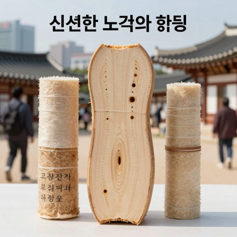 신선한 노각의 단면과 효능을 설명하는 이미지