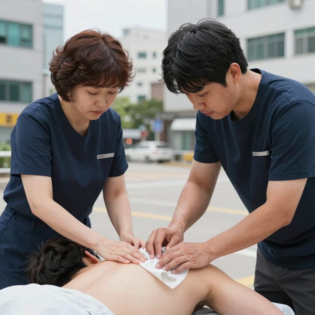 벌에 쏘였을 때 응급처치로 냉찜질하는 방법