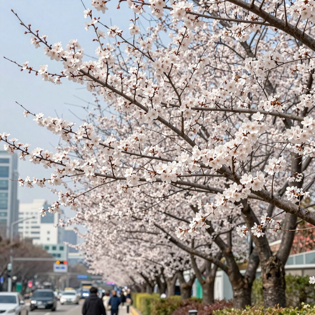 12년 만에 활짝 핀 녹보수 꽃의 청초한 모습