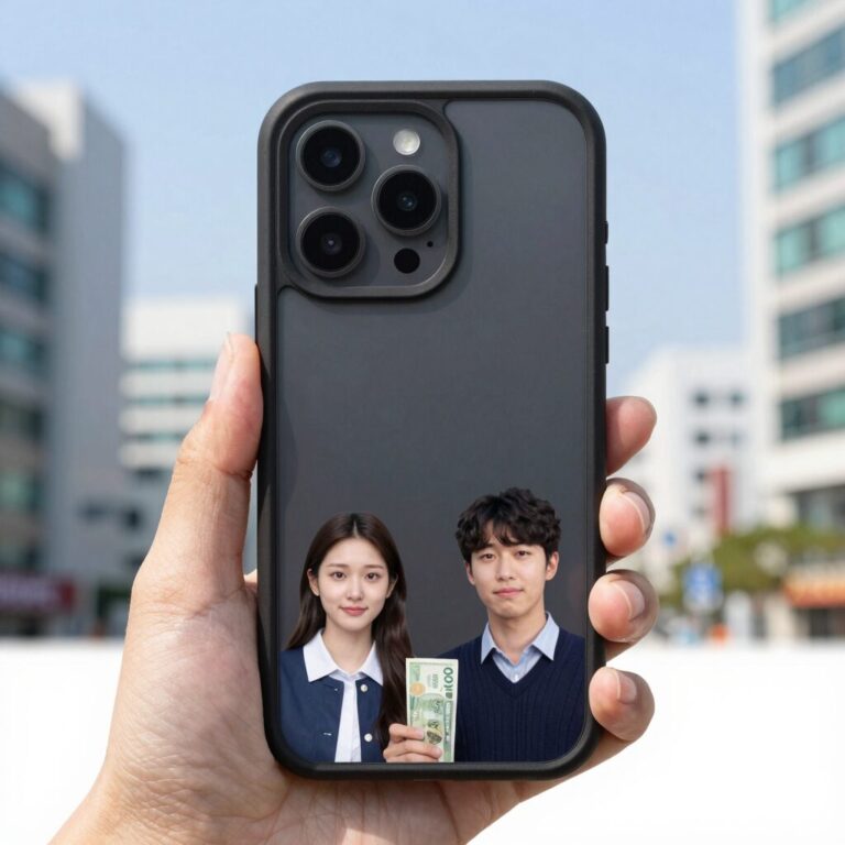 휴대폰 발열 이유와 해결을 위해 케이스를 분리한 모습