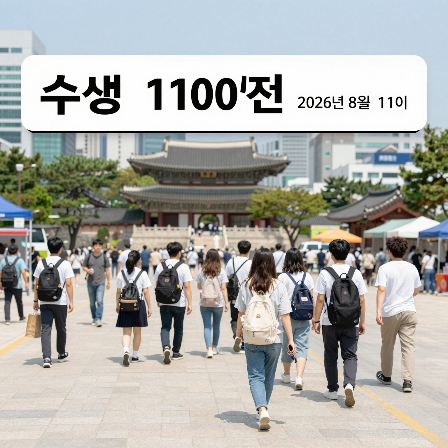수능 100일전 날짜 2026년 8월 11일 디데이 캘린더 이미지