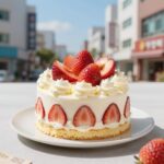 대전 부산 복숭아 케이크 인기 맛집 대전 꾸드뱅베이커스하우스의 복숭아 요거트 미니 케이크 : 신선한 복숭아와 요거트 크림이 어우러진 여름 대표 디저트