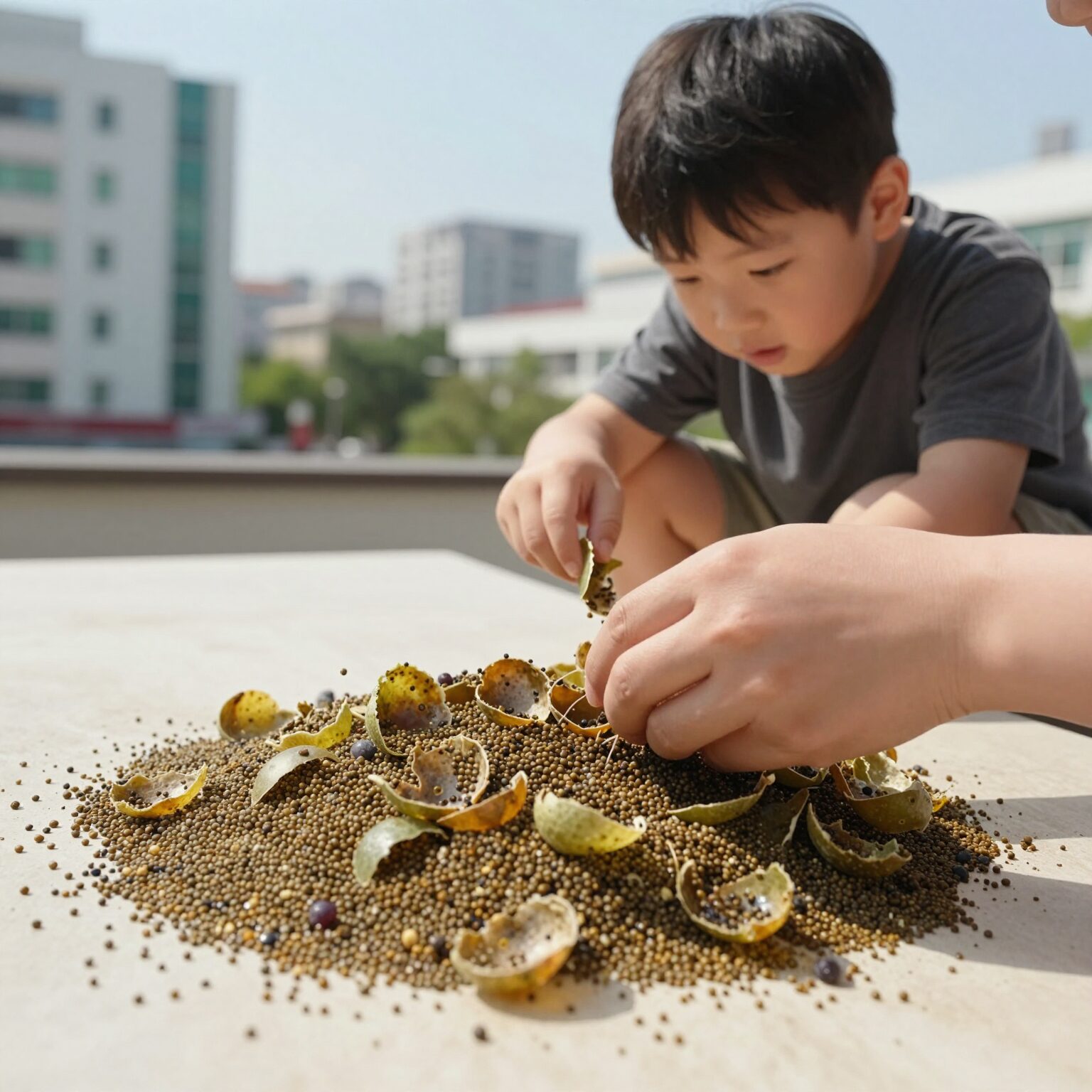 아기 포도 껍질과 씨 제거 후 잘게 다져 먹이는 방법