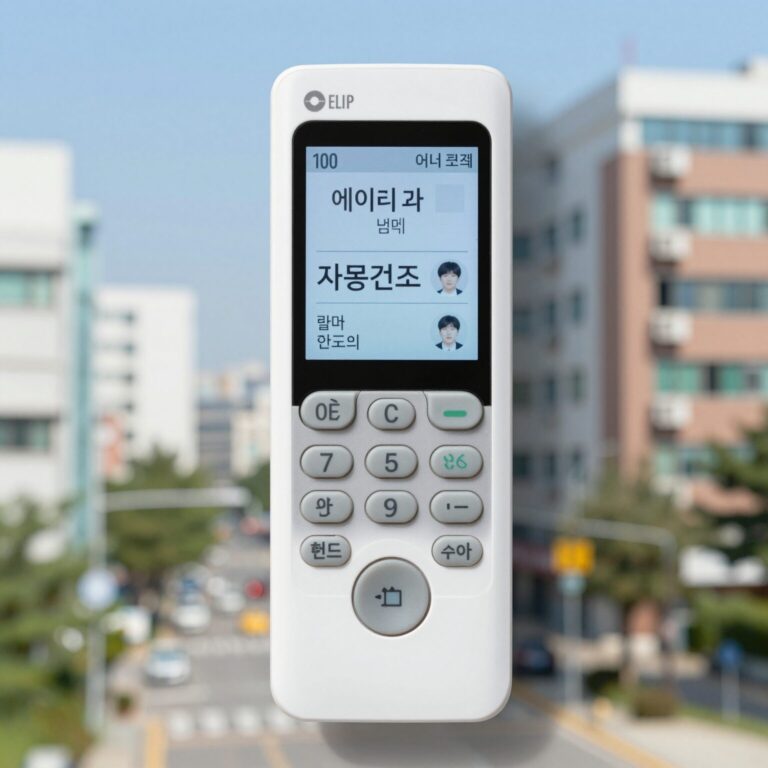 에어컨 리모컨 자동건조 버튼 설정 화면