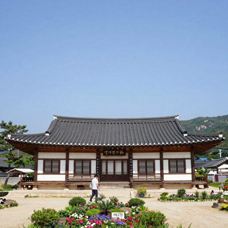 제천 송계계곡 반가반가펜션 외관과 정원 풍경