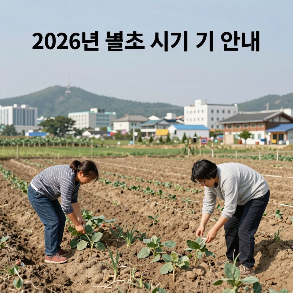 2026년 벌초 시기 적기 안내 이미지