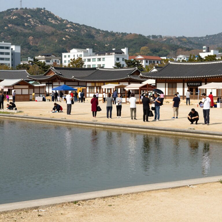 단양 천동물놀이장 성인풀과 유수풀 전경