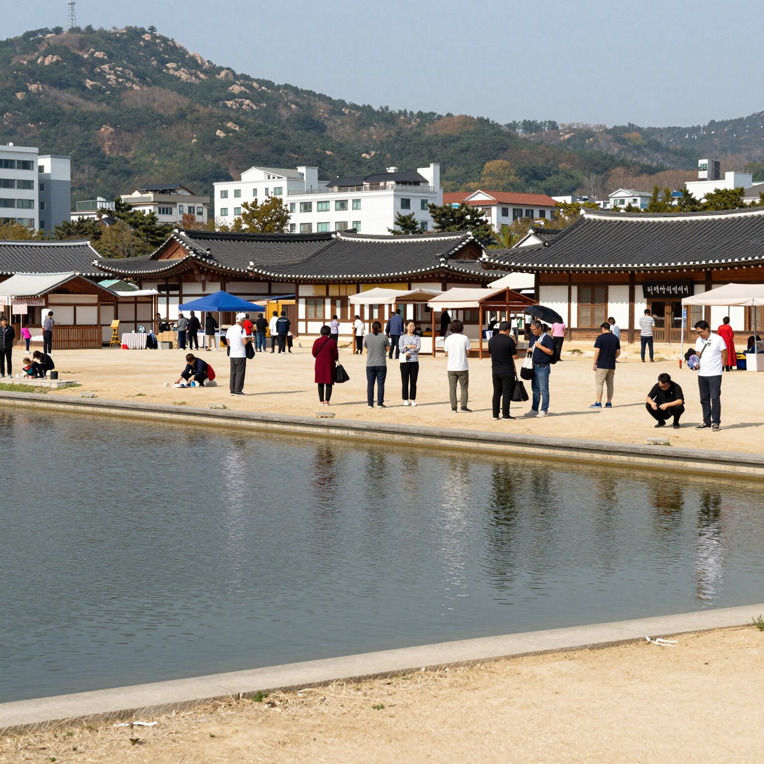 단양 천동물놀이장 성인풀과 유수풀 전경