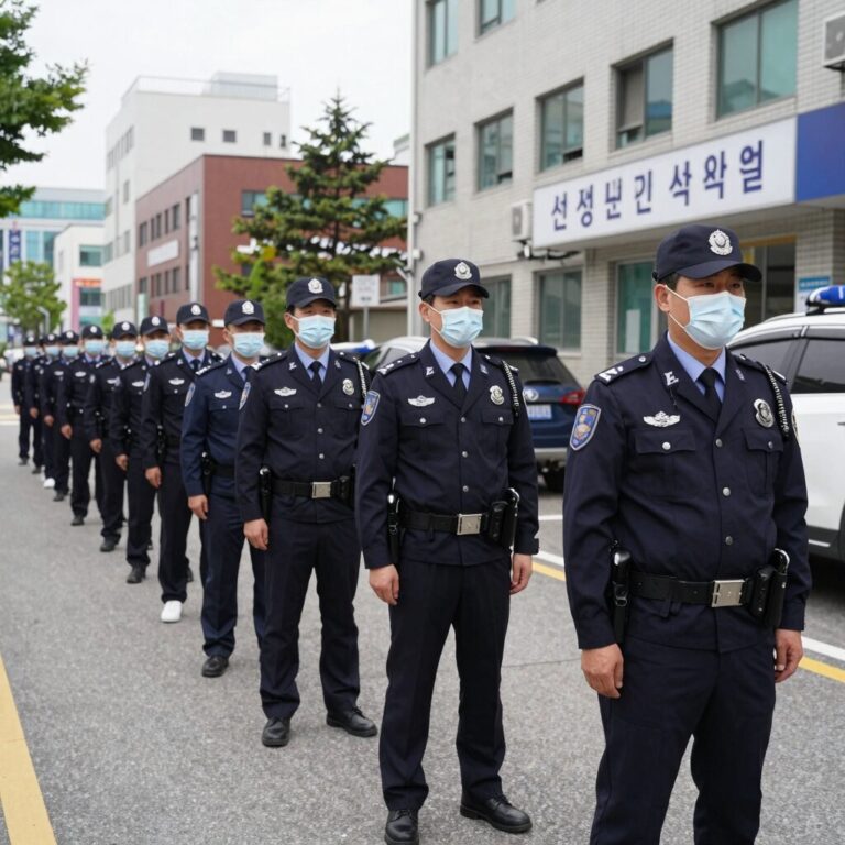최영중 시의원 선거사무실 경찰 압수수색 모습