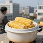 압력솥 옥수수 삶는 시간과 요령 압력솥에 삶은 옥수수