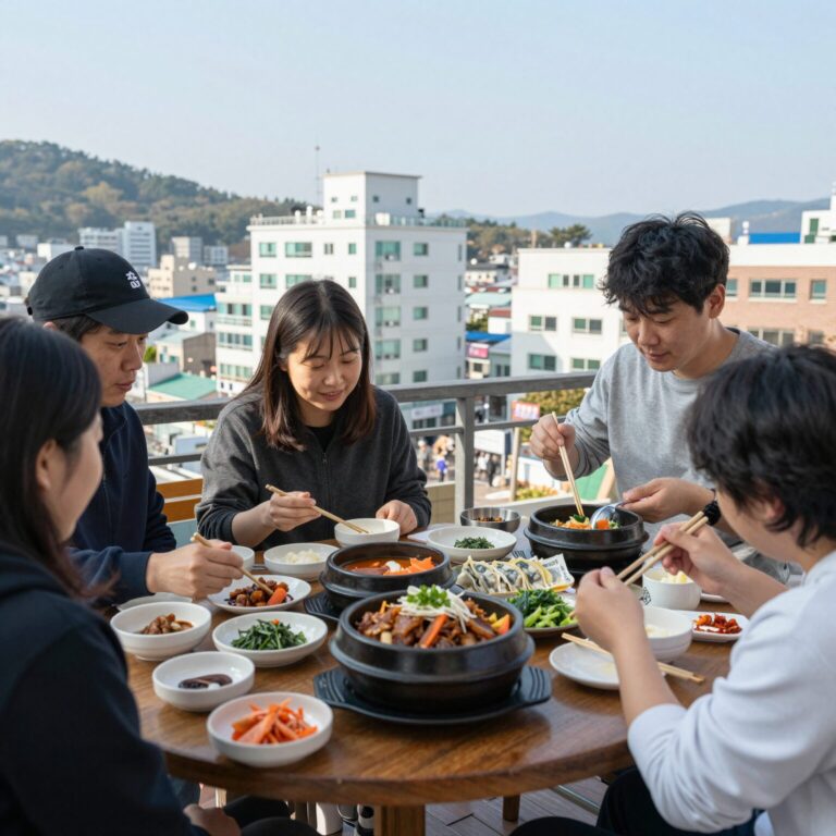 대구 달서구 상도회초밥에서 제공하는 신선한 물회와 회덮밥 상차림