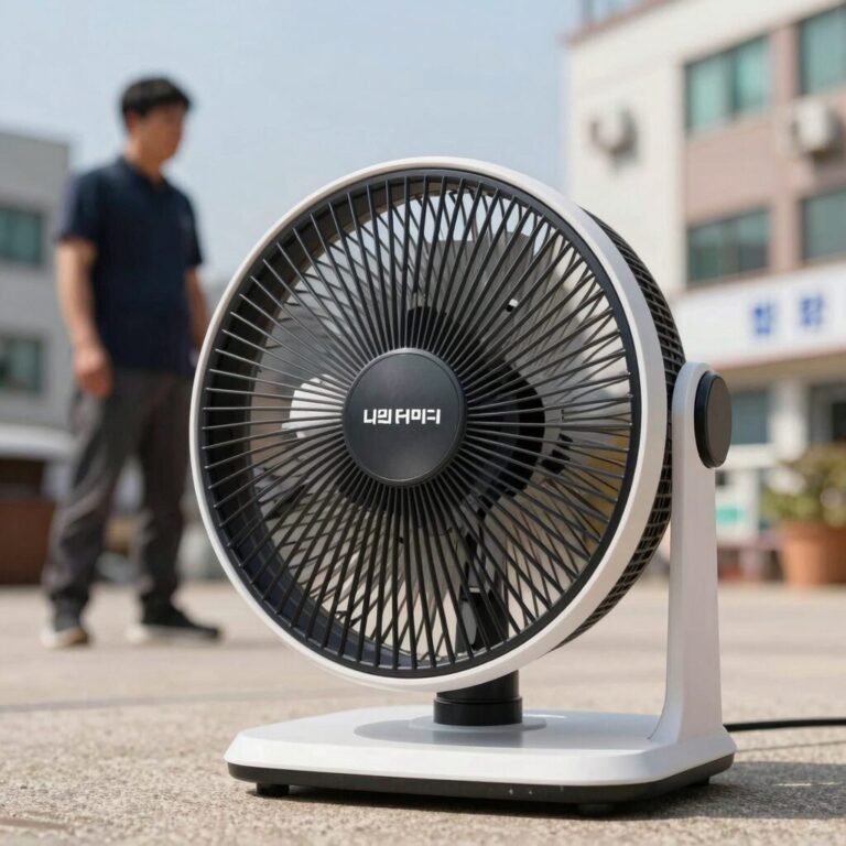 대우 리모컨 발터치 저소음 선풍기 실사용 모습