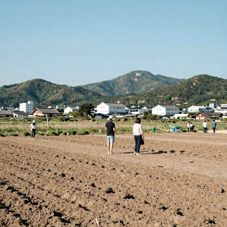 단양 계곡 그펜션 앞 새밭계곡 풍경과 텃밭