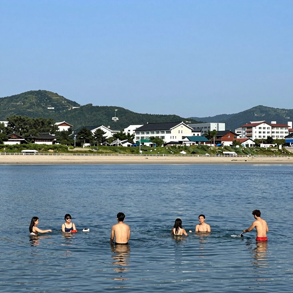 강원도 수상레저 빠지에서 즐기는 여름 물놀이 모습