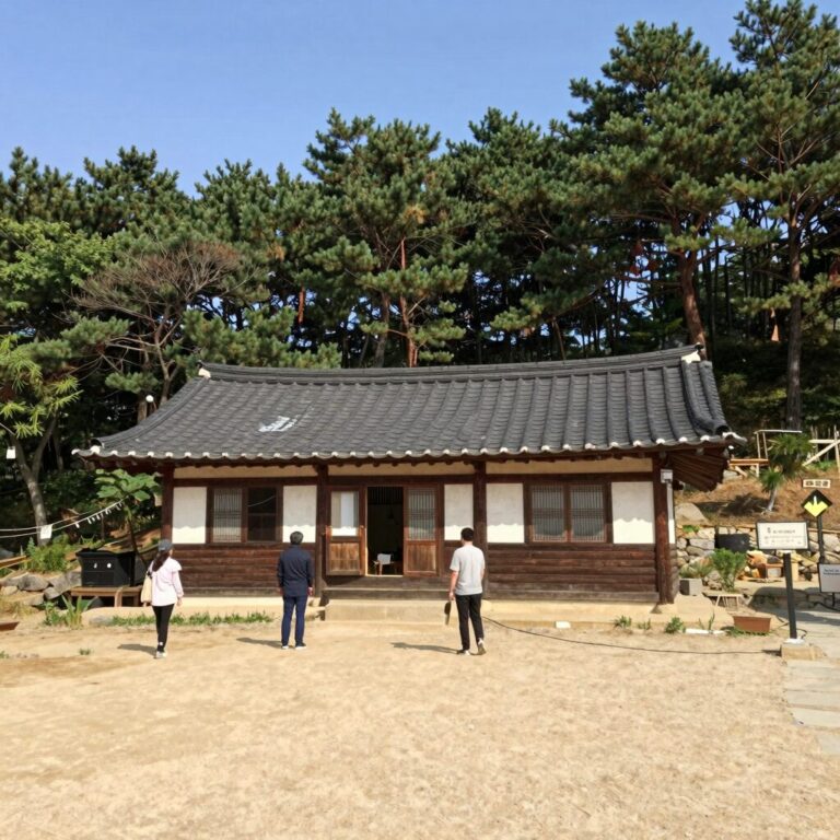 금봉 자연휴양림 숲속의 집 전경