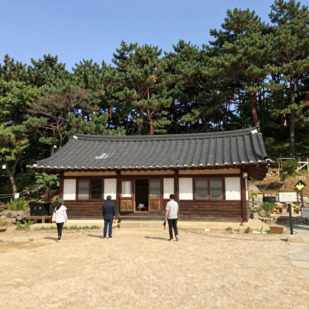 금봉 자연휴양림 숲속의 집 전경
