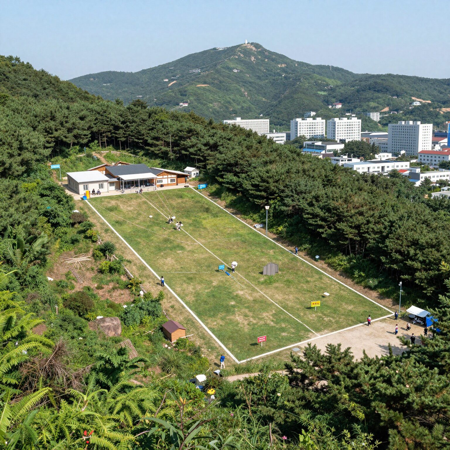 금오산 야영장 배치도와 구역별 사이트 위치