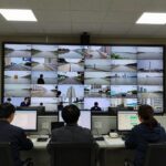 금강홍수통제소 CCTV 실시간 보는 법 금강홍수통제소 종합상황실 모니터에 펼쳐진 금강 주요 지점 CCTV 화면