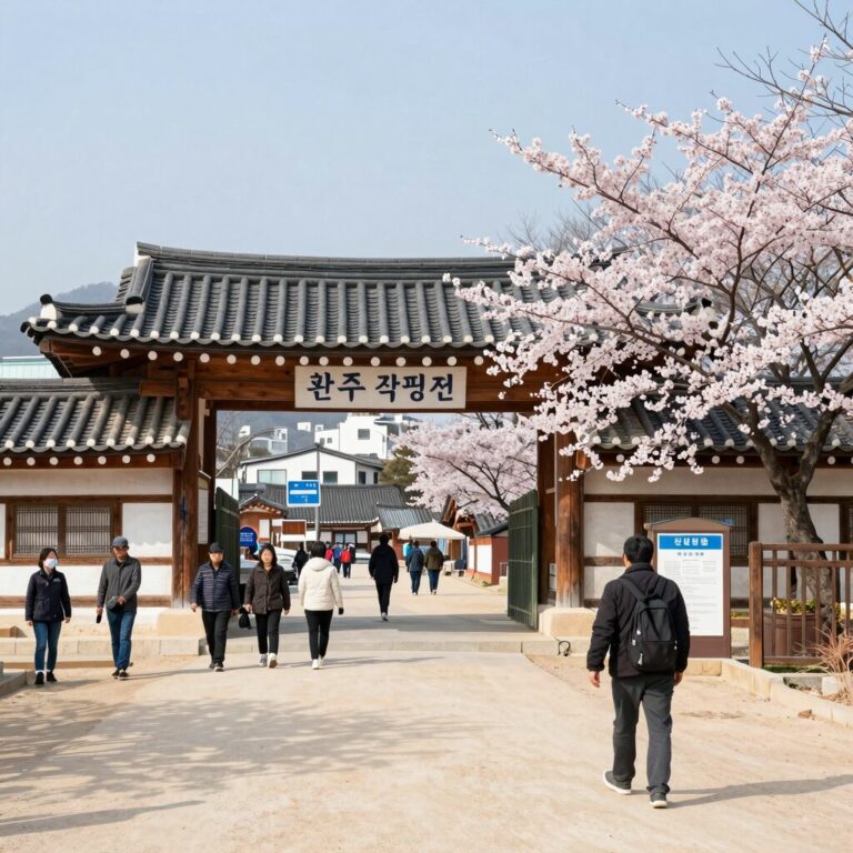 완주 곶감펜션 진달래B동 입구 전경