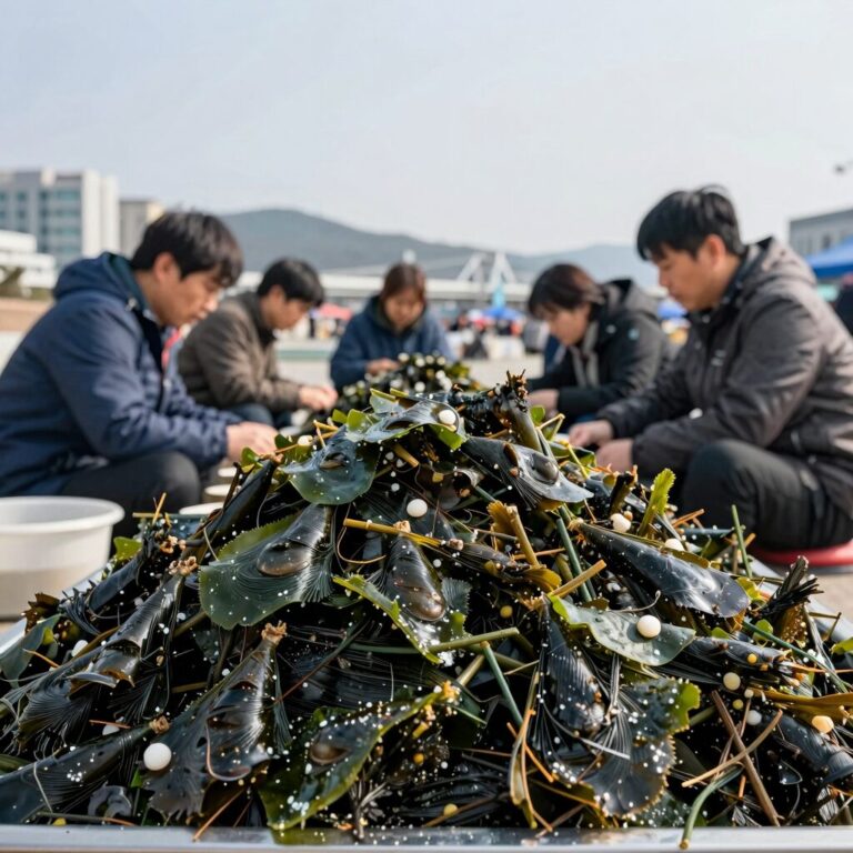 해초 물회와 싱싱한 회, 배가 듬뿍 담긴 비주얼