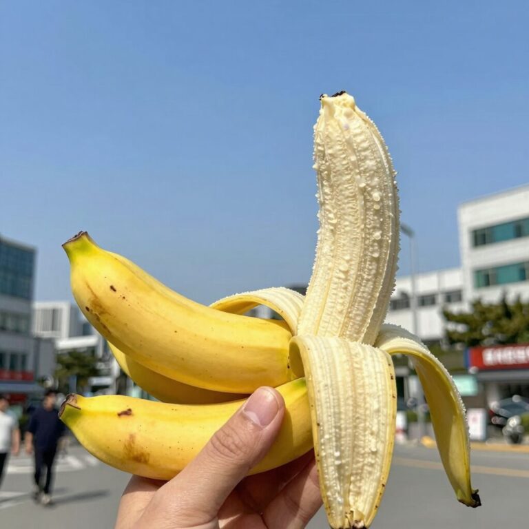 차가운 연두부 바나나 유동식