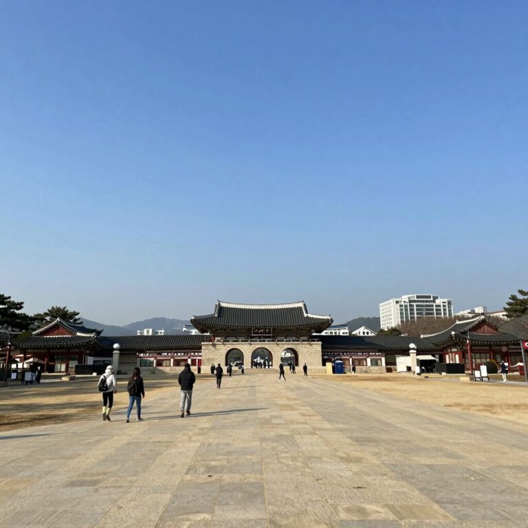 하이원CC 마운틴코스 전경과 맑은 하늘