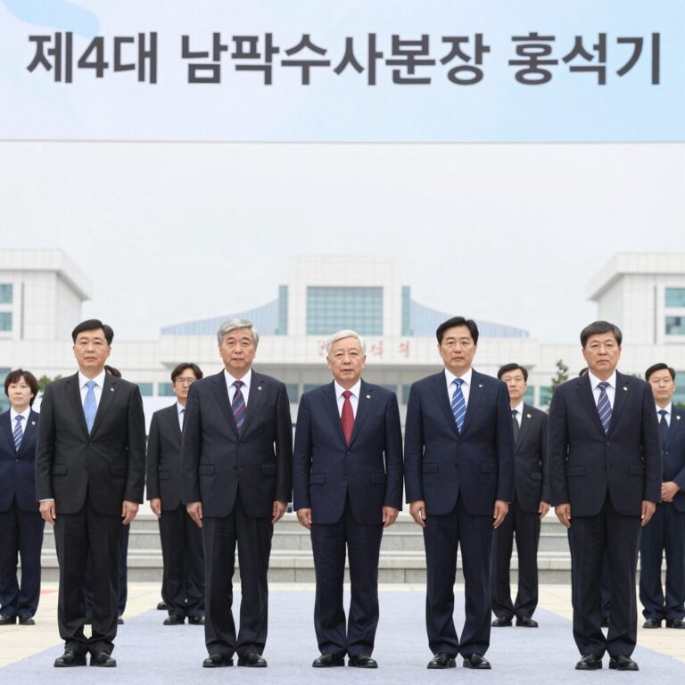 제4대 국가수사본부장 홍석기 치안정감의 공식 취임식 사진