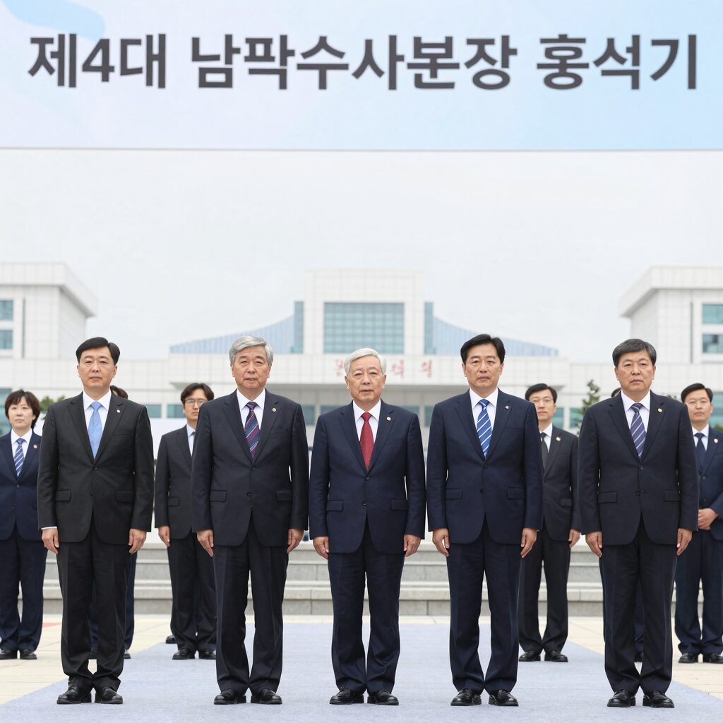 제4대 국가수사본부장 홍석기 치안정감의 공식 취임식 사진