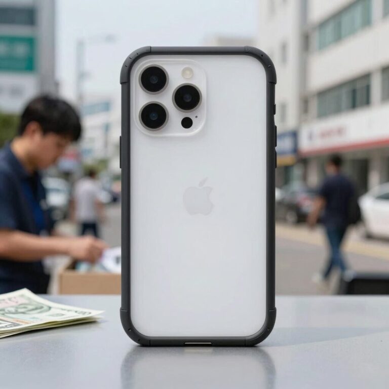 아이폰13 잠수함케이스 방수 테스트 장면