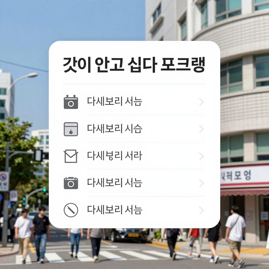 그것이 알고 싶다 프로그램 로고와 다시보기 서비스 목록이 정리된 이미지
