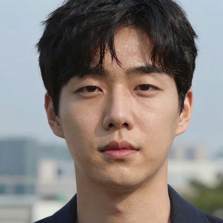 배우 김병철 프로필 사진. 차분하면서도 카리스마 있는 표정의 근접 촬영