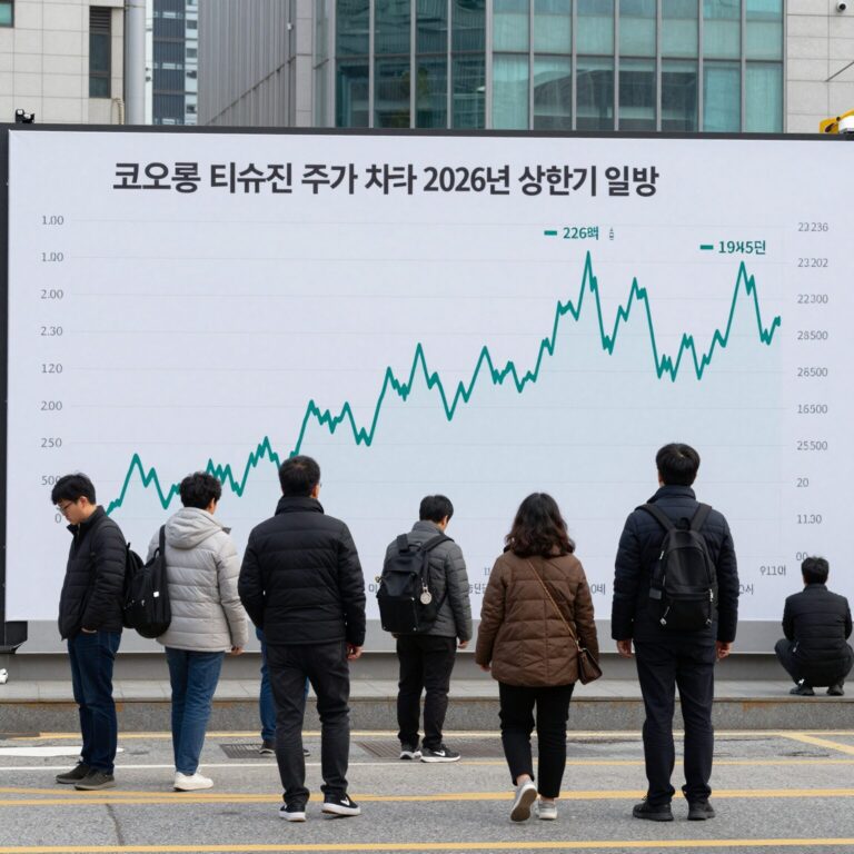 코오롱 티슈진 주가 차트 2026년 상반기 일봉
