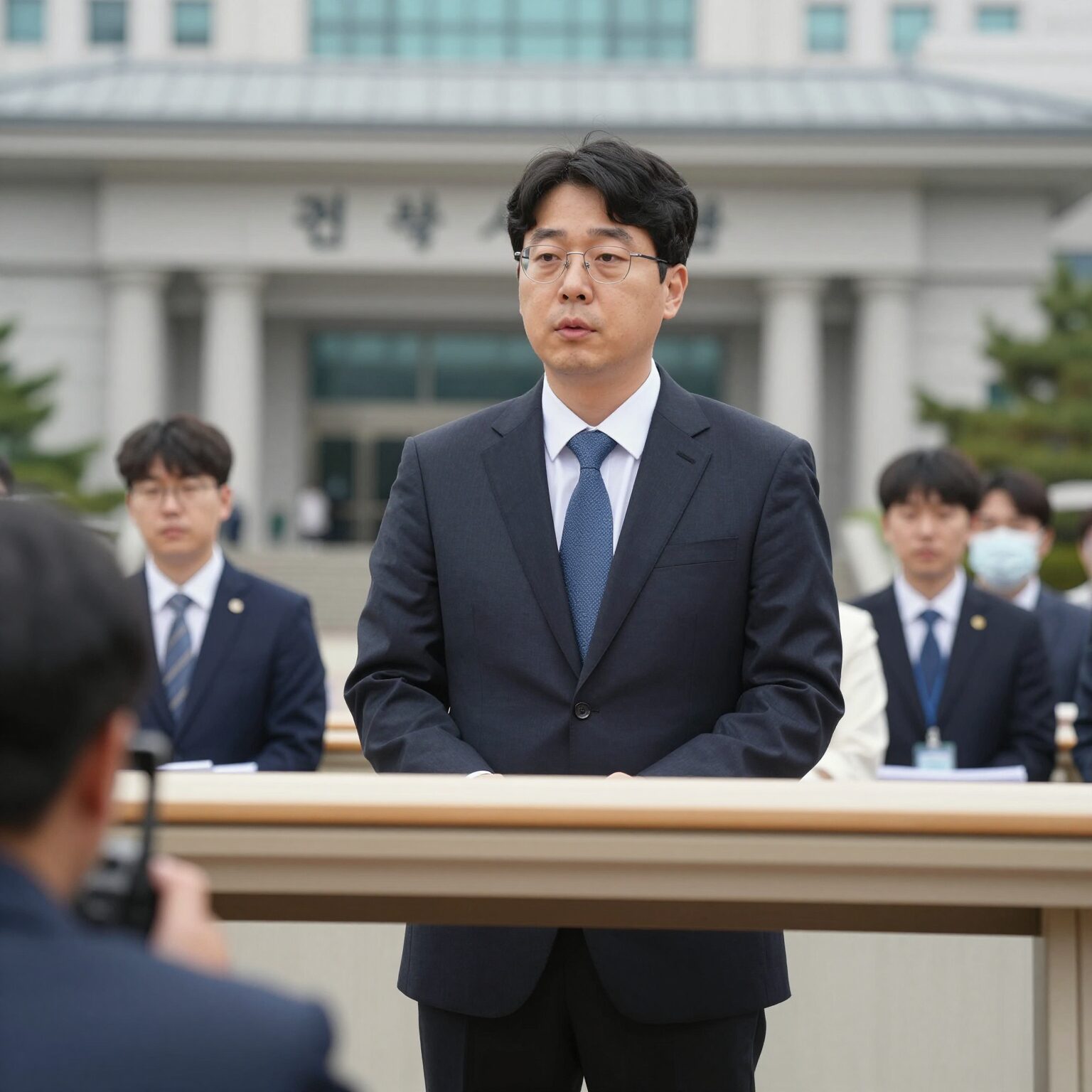 권성동 의원이 법원에서 선고를 받는 모습, 대법원 확정 후 의원직 상실