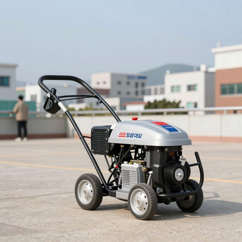 전동 가솔린 배터리 예초기 비교 이미지