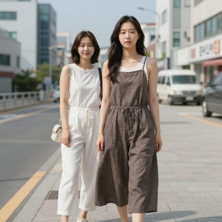 린넨치마반바지 여름 스타일링