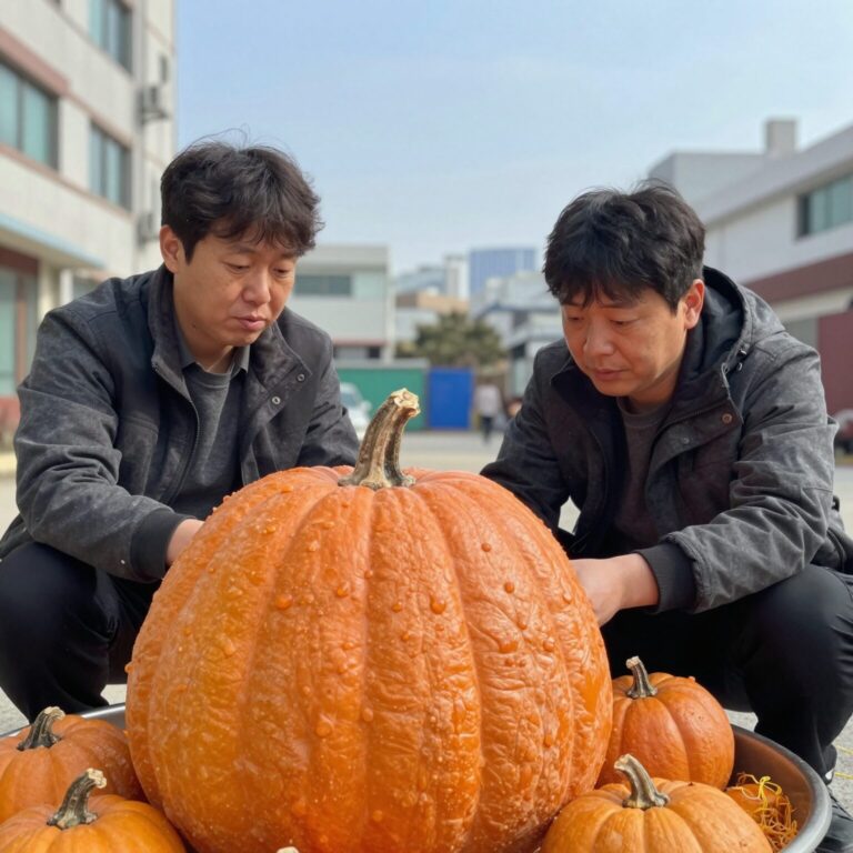 보우짱 밤호박 찜기에 포슬하게 찐 모습
