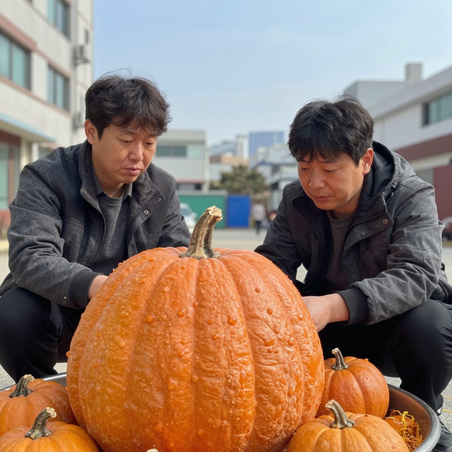 보우짱 밤호박 찜기에 포슬하게 찐 모습